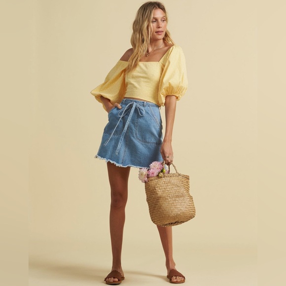 Billabong x Salty Blonde 🏝️ Denim Skirt - Picture 3 of 13